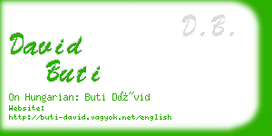david buti business card